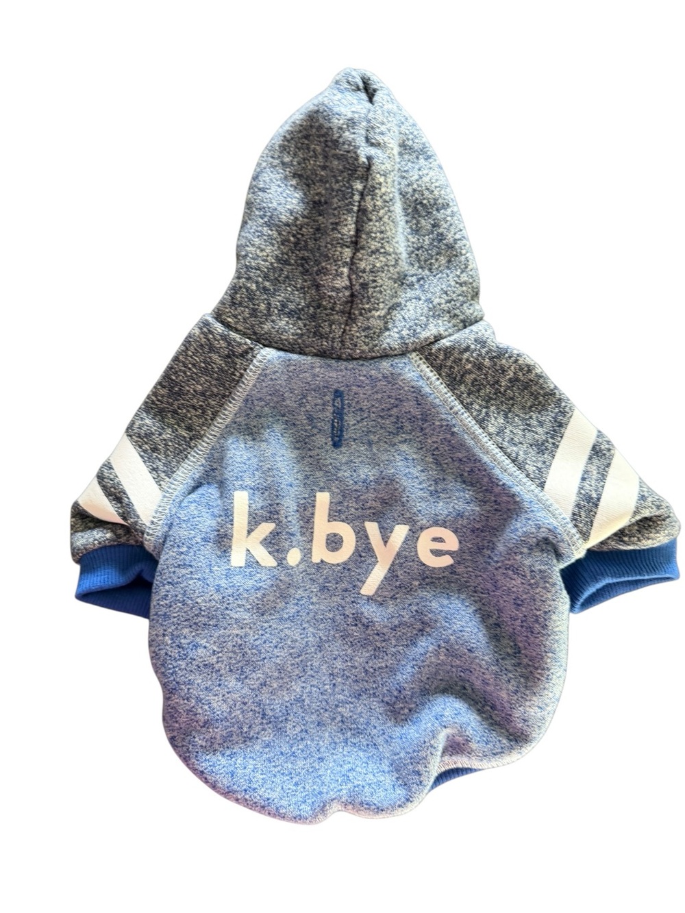 Top Paw K.Bye Blue Fleece Lined Dog Hoodie Small